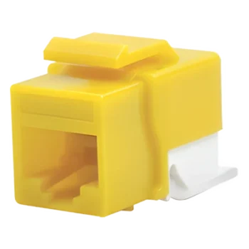 Módulo Jack Cat6 sin Herramienta (toolless) keystone - Color Amarillo