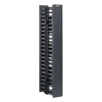 Organizador Vertical de Cables / Doble Cara / 45 RU / 5x12in / 4.9in Ancho / 6.9ft Altura / Negro