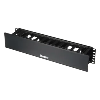 Organizador de Cables Horizontal / 2UR / 19in / Frontal con Tapa Extendida / ABS