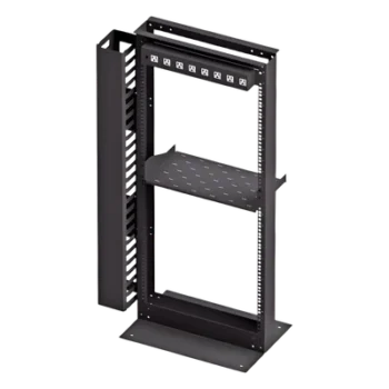Kit Organizador de Rack / 24 Unidades / PDU 8 Conexiones / Gestión Vertical de Cables / Charola 2 Unidades / Tornillería Incluida