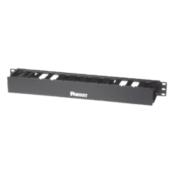 Organizador de Cables Horizontal / 1UR / 19 pulgadas (483 mm) / Solo Frontal / Gestión Coaxial, Fibra y Categoría 5e/6