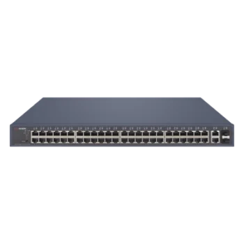 Switch PoE+ Administrable / 48 Puertos Gigabit PoE+ / 2 Puertos Uplink Gigabit / 2 Puertos SFP / 470W / 1U Rack