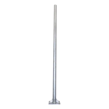 Poste de Acero Galvanizado / 3 m (9.84 ft) / Tubo 3' Cédula 30 / Carga 20 kg / Base 30x30 cm