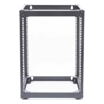 Rack Abierto de 4 Postes / 14 Unidades / Profundidad 510 mm / Montaje Pared o Piso / Acero 9.3 kg