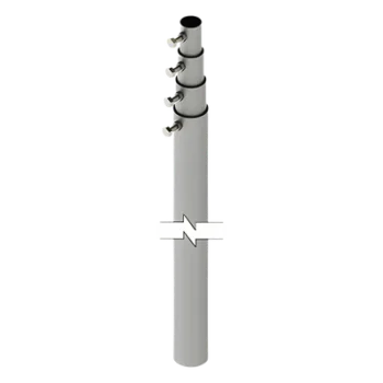 Mástil Telescópico / 12 m (39.4 ft) / 4 Secciones / Carga 6 kg / Diámetro Antena 25 cm / Calibre 20 Galvanizado