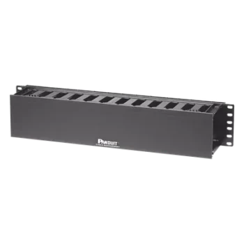 Organizador de Cables Horizontal / Rack 19in / 2UR / Frontal / PatchLink / ABS