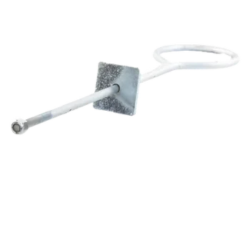 Ancla de Losa o Pared / Ajustable 63-65 cm / Argolla 13 cm / Galvanizado Electrolítico / Torre hasta 30 m (98.4 ft)