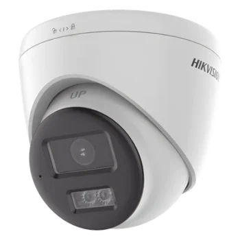 Cámara Turret TURBOHD / 8 Megapixel 4K / Dual Light 40 m (131.2 ft) / Audio Bidireccional / Sirena y Estrobo / IP67