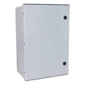 Gabinete de Poliéster IP65 / 600 x 800 x 300 mm / Carga 25 kg / Placa Trasera 581 x 705 mm / Cerradura con Llave / Uso en Intemperie