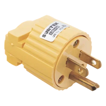 Clavija Aterrizada Industrial / 127 VCA / 15 A Máx. / NEMA 5-15 / 3 Polos / ABS