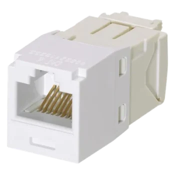 Conector Jack RJ45 / Categoría 6 / 8 Posiciones 8 Cables / Estilo TG / Sin Herramienta Impacto / Color Blanco