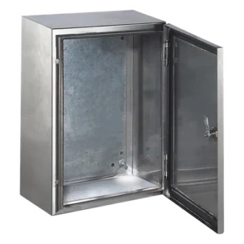 Gabinete de Acero Inoxidable IP66 / IK10 / 200x300x150 mm / 30 kg / Placa Galvanizada 1.5 mm / 7.87x11.81x5.91 in