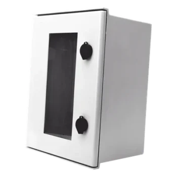 Gabinete de Poliéster IP65 / Puerta Transparente / 300 x 400 x 200 mm / Placa Trasera Incluida / Carga Máxima 30 kg