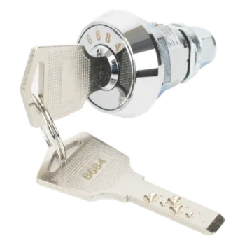 Chapa de Cañón para Gabinete Metálico / Llave Única / Puertas Frontales / Compatible GABVID y SR19