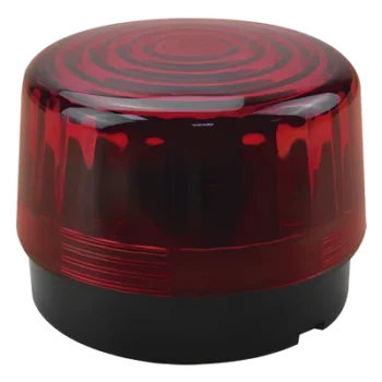 Luz Estroboscópica LED / 55 LEDs de Alta Intensidad / 8 Patrones de Parpadeo Ajustables / Batería de Respaldo 9V / Voltaje Universal 12-24 Vcc/Vca / IP66/IP55 / Bocina 100 dB