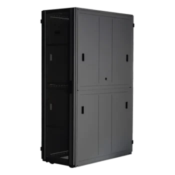 Gabinete para Centros de Datos / 42 UR / 600 mm Ancho / 1070 mm (3.51 ft) Profundidad / Carga 1588 kg / Puerta 80% Perforación / Acero Soldado