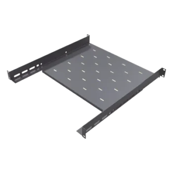 Charola para Rack / 1U / Profundidad Ajustable 347 a 489 mm (1.14 a 1.60 ft) / Carga 20 kg / 4 Postes / Acero Calibre 16-18