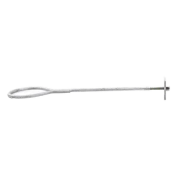 Ancla de Pared o Losa / Argolla 1/2' / Galvanizado por Inmersión / 64.4 cm (21.1 in) Largo / Torre hasta 30 m (98.4 ft)