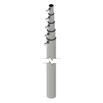 Mástil Telescópico / 15 m (49.2 ft) / 5 Secciones Concéntricas / Tubo Galvanizado Calibre 20 / Carga Máxima 6 kg / Resistencia Viento 70 km/h
