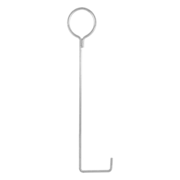 Ancla de Piso para Retenida / Varilla 1/2' / Longitud 92 cm (36') / Torre 30 m (98.4 ft) / Argolla 13.6 cm (5.3') / Galvanizado Electrolítico