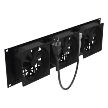 Kit de Ventilación para Rack / 3 Ventiladores 12 x 12 cm / 110 Vca / Clavija 5-15P / 1.8 m (5.9 ft) de Cable / 19" Ancho
