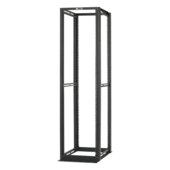 Rack de Cuatro Postes / 45 Unidades de Rack / 19" EIA / Carga 2500 lbs (1134 kg) / Profundidad 762 mm (30 in) / Rieles Numerados Roscados #12-24