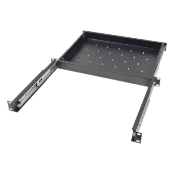 Charola Deslizable para Rack / 1U / 30.5 cm (12 in) de Profundidad / Carga 9 kg / Acero con Pintura en Polvo / Compatible 2 y 4 Postes
