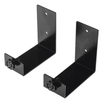 Kit de Ménsulas para Backup / 120 x 120 mm (4.7 x 4.7 in) / Soporte 100 mm (3.9 in) / Montaje en Pared / Metal Negro