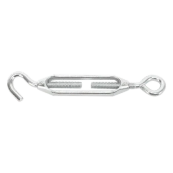 Tensor de Cable / Ojo-Gancho / 1/4 in / Carga 150 kg / Carrera 2-1/8 in / Aleación de Zinc / Galvanizado en Caliente