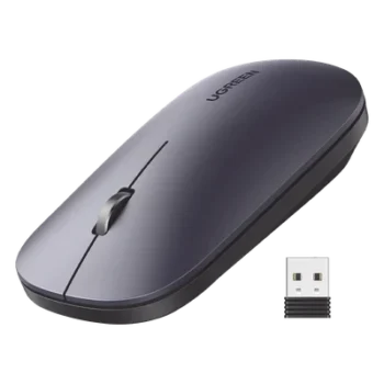 Mouse Inalámbrico / 2.4 GHz / Alcance 10 m (32.8 ft) / DPI 1000-4000 Ajustable / Ultra Delgado 3 cm / Silencioso 40 dB