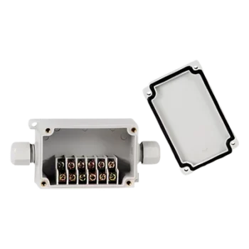 Caja de Conexión Exterior / 6 Líneas / IP66 / -40 a +120 °C / 110 VCA 3 A / 12-22 AWG
