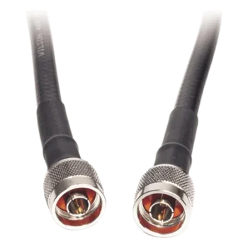 Jumper Coaxial / 60 cm (1.97 pies) / Impedancia 50Ω / Blindaje >90 dB / Conectores N Macho / Uso Interior/Exterior