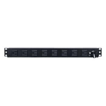 PDU de Montaje en Rack / 10 Salidas NEMA 5-15R / 15 A / 120 Vca / 1UR / 19 in / Protección Contra Sobretensiones
