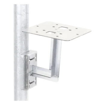 Base para Lámpara de Obstrucción / Acero Galvanizado / Tubo 7/8" a 1-1/4" / Preparada para Fleje Adicional