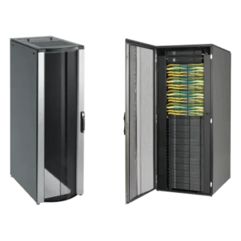 Gabinete Rack / 42 UR / 2000x800x1200 mm / 2500 lb / Acero / Puertas Perforadas / Gestión de Cables
