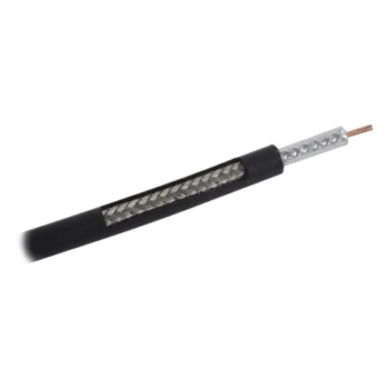 Cable Coaxial RF / 50 Ohm / Cobre Sólido / Blindaje 90 dB / Hasta 6 GHz / Factor de Velocidad 80%