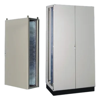 Gabinete de Acero IP55 / Puerta Doble / 1200 x 2000 x 600 mm / IK10 / Carga 110 kg / Placa Trasera 1150 x 1965 mm