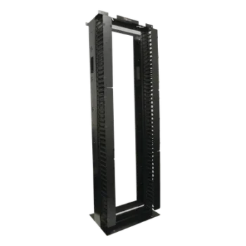 Rack de Aluminio / 45U / 7 ft (2.1 m) x 19 in / Gestión 190 Cables Cat6 / Organizadores Verticales con Puertas / Diseño Apilable