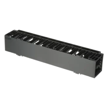 Organizador de Cables Horizontal / Rack 19in / 2UR / Frontal / ABS / Cat 6 y 10G