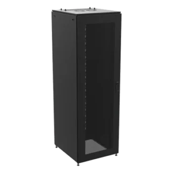 Gabinete de Telecomunicaciones / 800 mm Ancho (2.62 ft) / 900 mm Profundidad (2.95 ft) / 45 UR / Puertas Perforadas / Color Negro