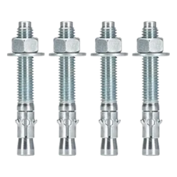 Kit de Anclaje a Piso / Acero / 1134 kg / 4 Piezas / 1.1 x 3.7 x 1.1 in