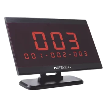 Pantalla receptora inalámbrica / 433.92 MHz / 100-200 m / 999 transmisores / 9 áreas / 328-656 pies