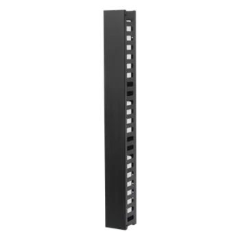 Organizador Vertical de Cable / 24U / Acero Sólido / 260 Cables CAT5E / Compatible Racks EIRL y EIQR