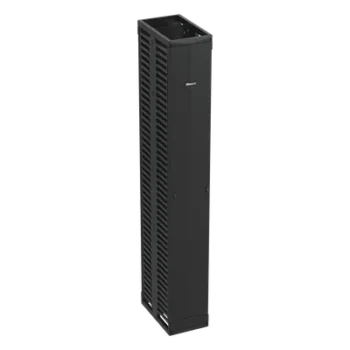 Organizador de Cable Vertical Doble / 45 Espacios Rack 19" / 12in (304.8 mm) Ancho / Tapas de Acero / Dedos ABS / Push-to-Close / 2 y 4 Postes