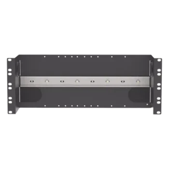 Soporte de Riel DIN Industrial / 4U / Rack 19 in / Acero / Gestión de Cables