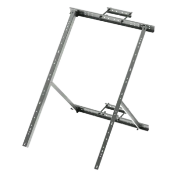 Soporte de Montaje para Panel Solar / Ajustable 25° a 50° / Galvanizado Electrolítico / 15 kg / Torre y Poste