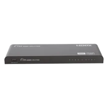 Splitter HDMI / 1 Entrada 8 Salidas Simultáneas / 4K×2K @ 60 Hz / HDR10 / Dolby Vision / 18 Gbps / 10 m (32.8 ft) / HDMI 2.0 / HDCP 2.2