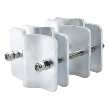 Herraje Adaptador de Mástil / Acero A-36 / Galvanizado en Caliente / Diámetro 3/4" a 2-1/4" / 4 Brackets / Tolerancia ±1 mm