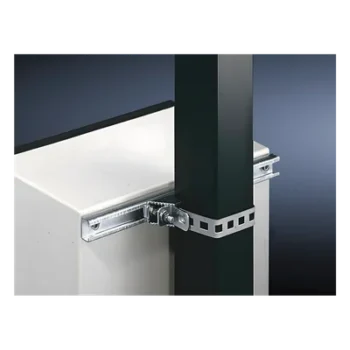 Herrajes Metálicos para Fijación / Gabinetes hasta 80 cm / Postes Cuadrados o Circulares / Acero Galvanizado / Correa 880 mm / 2 Piezas
