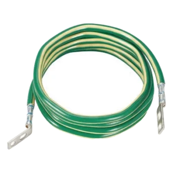 Jumper para Aterrizaje de Equipos / 6 AWG / 2.4 m (7.9 ft) / Terminal 45° y Terminal Recta / Cobre / TIA-607-C